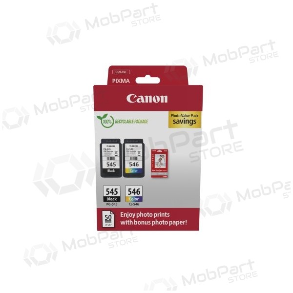 Canon PG-545/CL-546 (8287B008) tindikassettide komplekt, BK/CMY