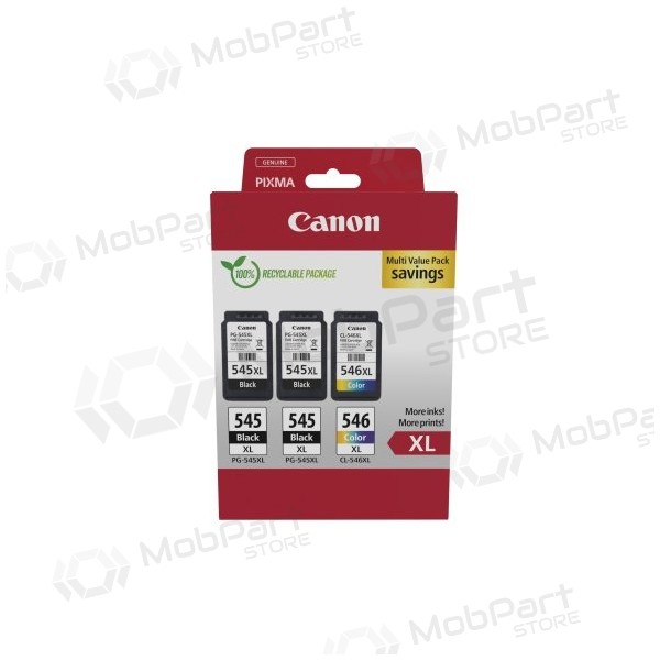 Canon PG-545XL/CL-546XL (8286B013) tindikassettide komplekt, BK/CMY