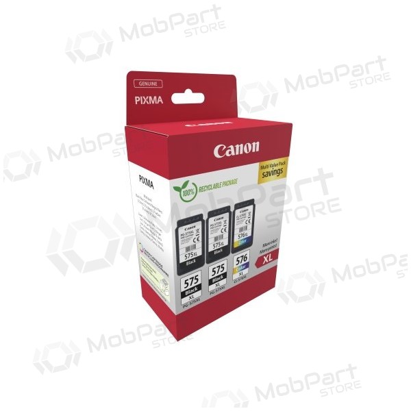 Canon PG-575XL/CL-576XL (5437C004) tindikassettide komplekt, BK/CMY