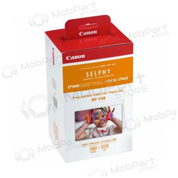 Canon RP-108 värviline (8568B001) tindikassett + 100x148mm paber (108 lehte)