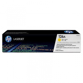 HP 126A (CE312A), kollane kassett laserprinterite jaoks, 1000 leheküljed.