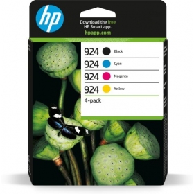 HP 924 CMYK 4-pakk (6C3Z1NE) tindikassettide komplekt, BK/C/M/Y