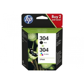 HP No.304 Kasėčių rinkinys (3JB05AE), must ja trispalvė kassett tindiprinteritele