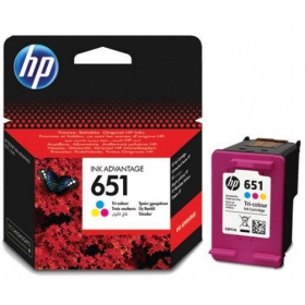 HP No.651 (C2P11AE), trispalvė kassett tindiprinteritele, 300 leheküljed.
