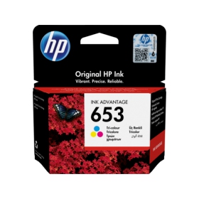 HP No.653 kasečių rinkinys (3YM74AE), helesinine, , kollane kassett