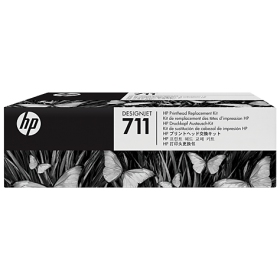 HP No.711 (C1Q10A), Mustad, helesinine, Purpurinė, Kollane rašalinio spausdintuvo galvutė