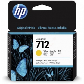 HP No.712 (3ED69A), kollane kassett Rašaliniams spausdintuvams, 29ml.