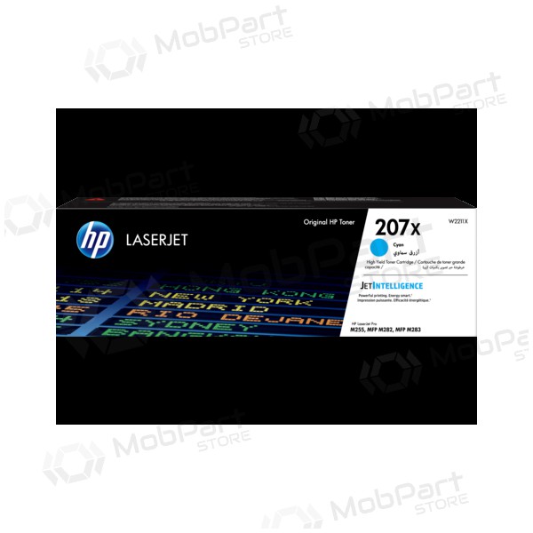 HP 207X W2211X, helesinine kassett laserprinterite jaoks