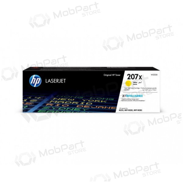 HP 207X W2212X, kollane kassett laserprinterite jaoks