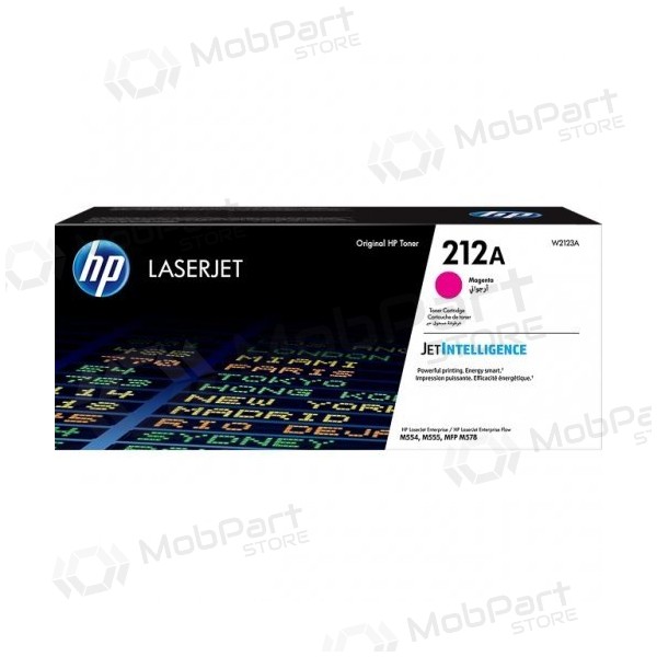 HP 212A (W2123A) laserkassett, purpurpunane
