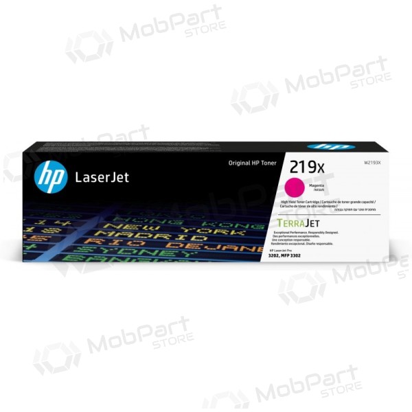 HP 219X (W2193X) laserkassett, purpurpunane