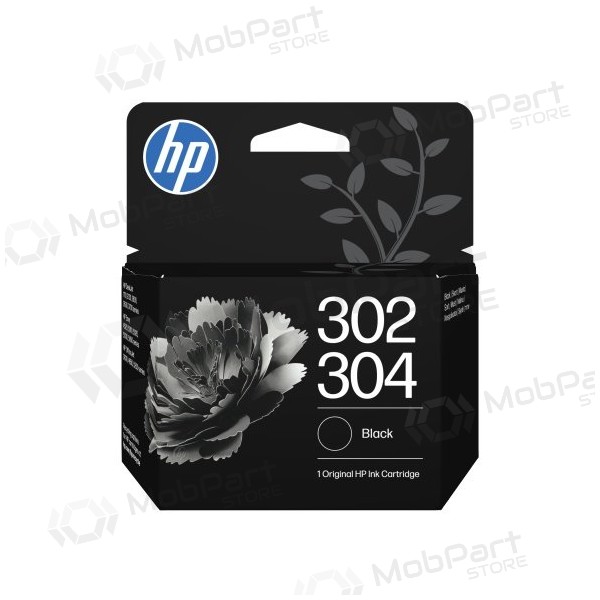 HP 302/304 (B7RT7AE) tindikassett, must