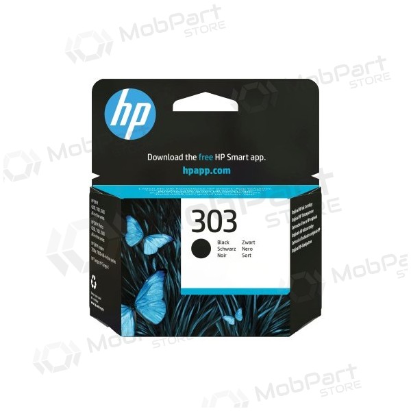 HP 303 (T6N02AE) tindikassett, must