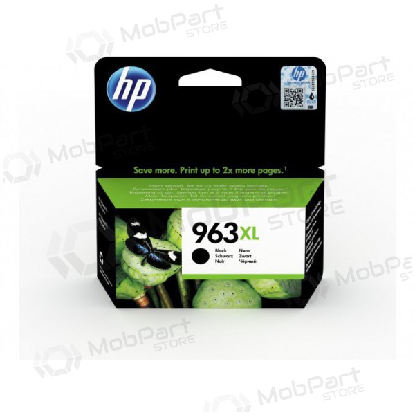 HP (3JA30AE, 963XL), must kassett tindiprinteritele, 2000 lk