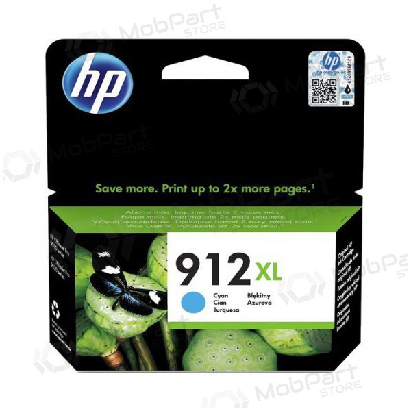 HP (3YL81AE, 912XL), helesinine kassett tindiprinteritele, 825 leheküljed.