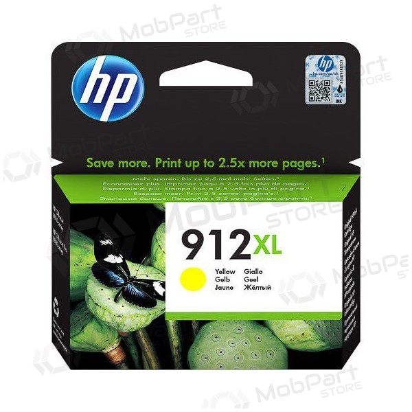 HP (3YL83AE, 912XL), kollane kassett tindiprinteritele, 825 leheküljed.