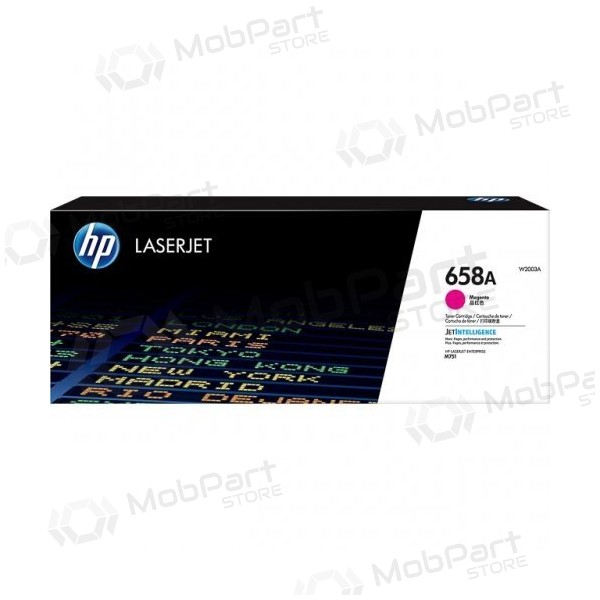 HP 658A (W2003A) laserikassett, purpurpunane