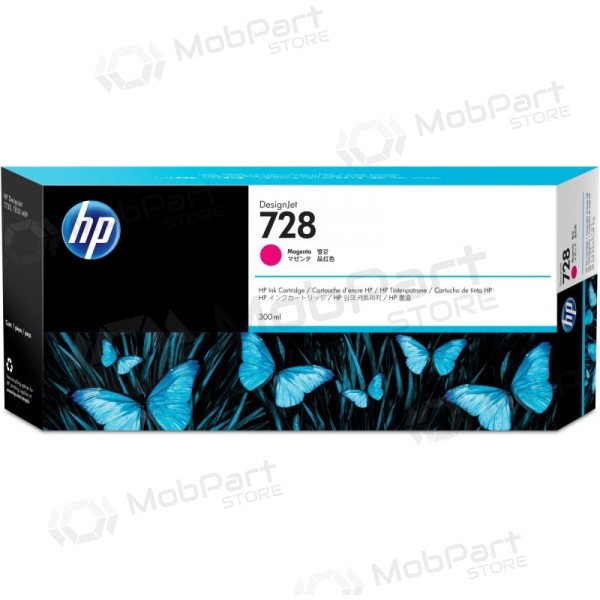HP 728 (F9K16A) tindikassett, purpur (SPEC)