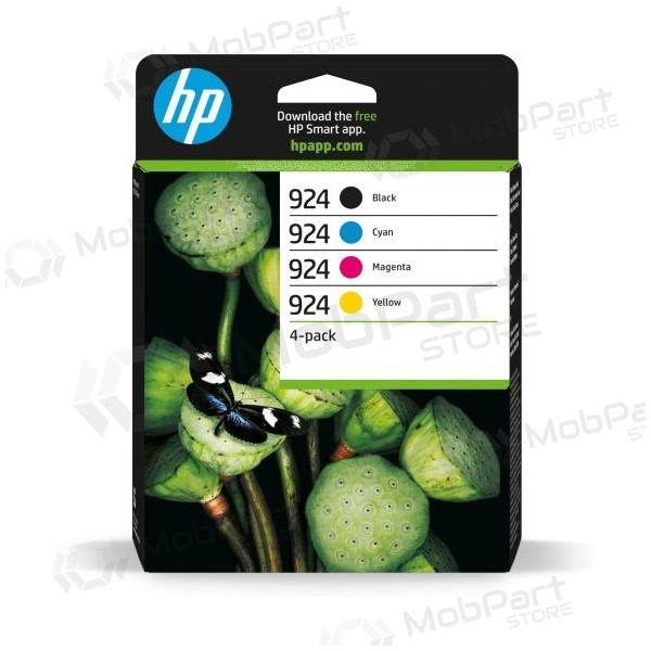 HP 924 CMYK 4-pakk (6C3Z1NE) tindikassettide komplekt, BK/C/M/Y