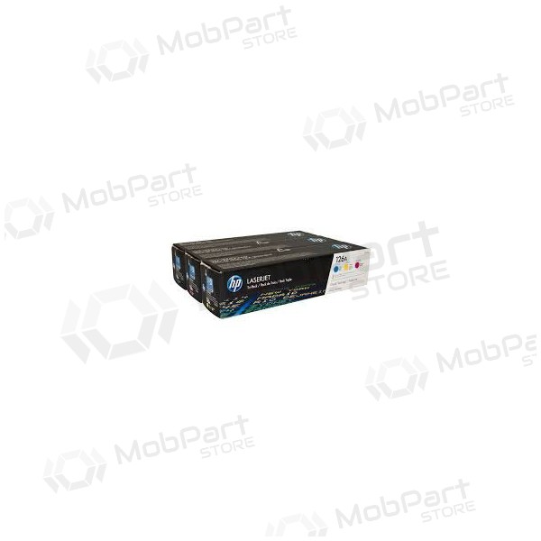 HP nr. 126A kassetikomplekt (CF341A) (CE311+CE312+CE313), tsüaan, magenta, kollane kassett laserprinteritele, 1000 lehte