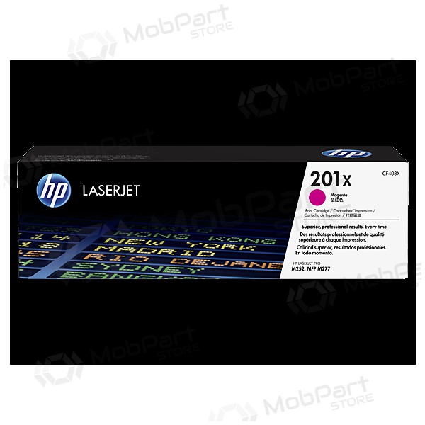 HP No.201X HC (CF403X),  kassett laserprinterite jaoks, 2300 leheküljed.
