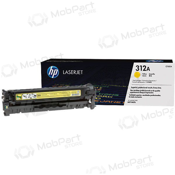 HP No.312A (CF382A), kollane kassett laserprinterite jaoks, 2700 leheküljed.