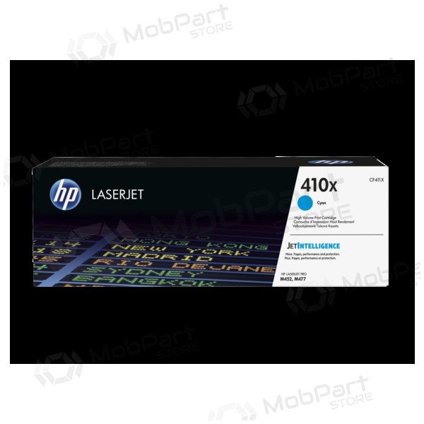 HP nr. 410X HC (CF411X), tsüaan toonerikassett laserprinteritele, 5000 lehte