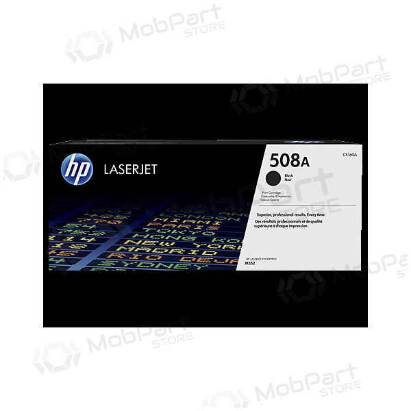 HP No.508A (CF360A), must kassett laserprinterite jaoks, 6000 leheküljed.