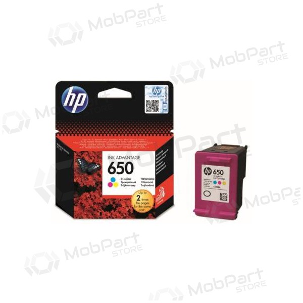 HP nr 650 (CZ102AE), kolmevärviline tindikassett tindiprinteritele