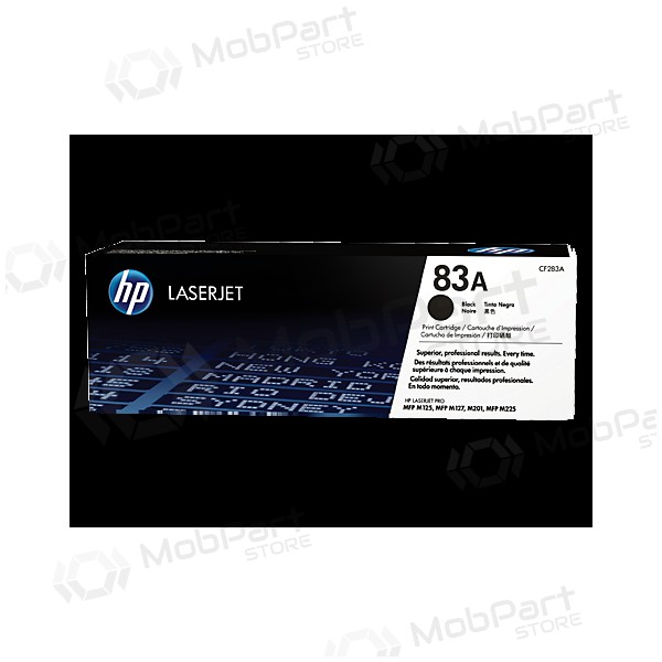 HP No.83A (CF283A), must kassett laserprinterite jaoks, 1500 leheküljed.