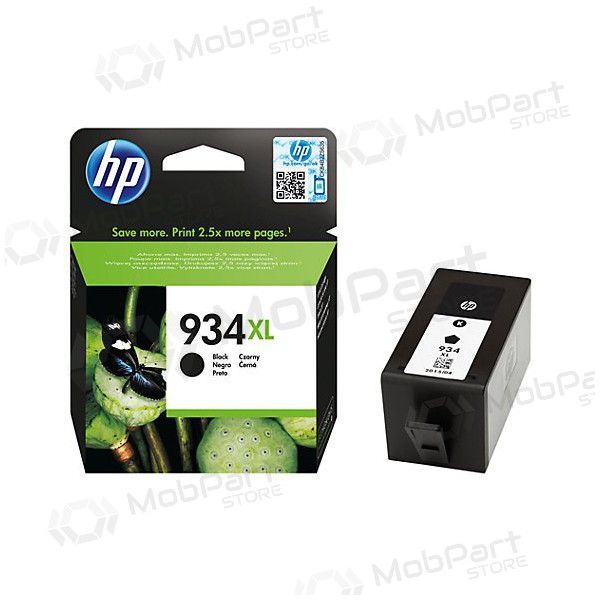 HP No.934XL HC (C2P23AE), must kassett tindiprinteritele, 1000 leheküljed.