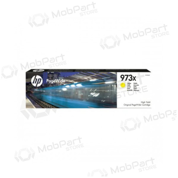 HP No.973X (F6T83AE), kollane kassett tindiprinteritele, 7000 leheküljed.