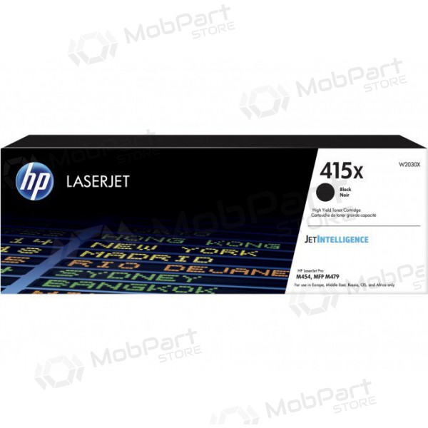 HP (W2030X, 415X), must kassett laserprinterite jaoks