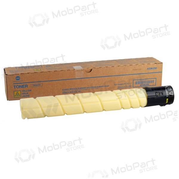 Konica-Minolta TN-321 (A33K250), kollane toonerikassett laserprinteritele, 25000 lehekülge