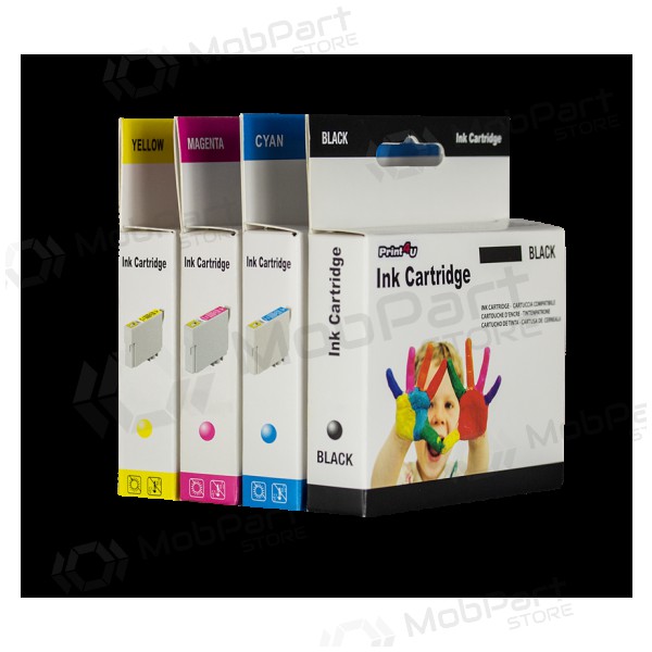 Neoriginaalne Print4U Brother LC 3219 (LC3219XLC), helesinine kassett tindiprinteritele, 1500 leheküljed.