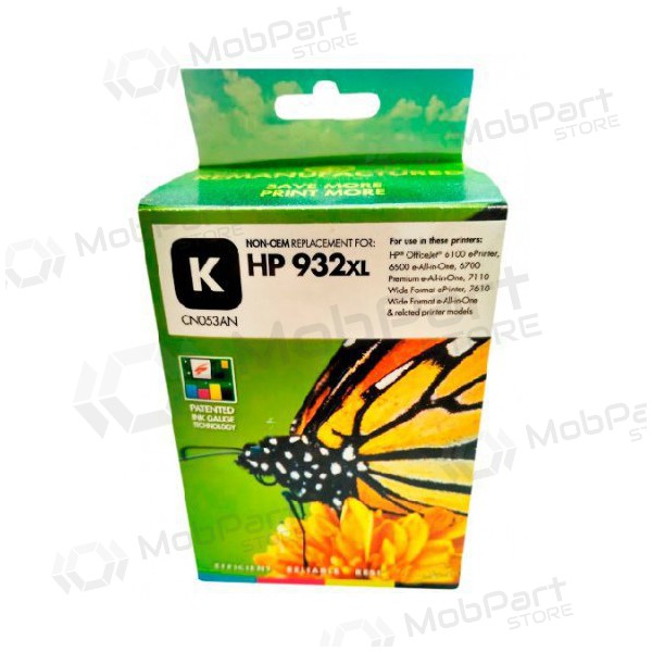 Neoriginaalne Static Control HP 932XL (CN053AE), must kassett tindiprinteritele, 1000 leheküljed.