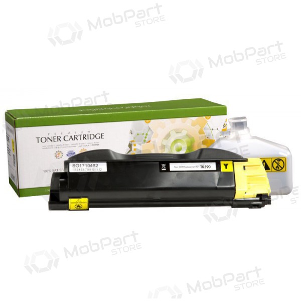 Neoriginaalne Static Control Kyocera TK-590Y, kollane kassett laserprinterite jaoks, 5000 leheküljed.