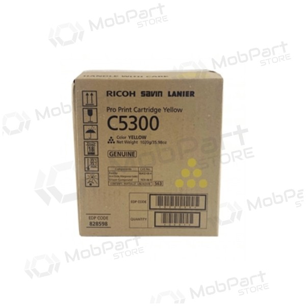 Ricoh C5300 (828602), kollane kassett laserprinterite jaoks, 26000 leheküljed.