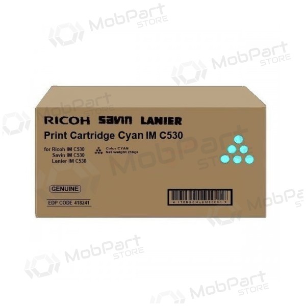 Ricoh IMC530 (418241), sinine toonerikassett laserprinteritele, 18000 lehekülge