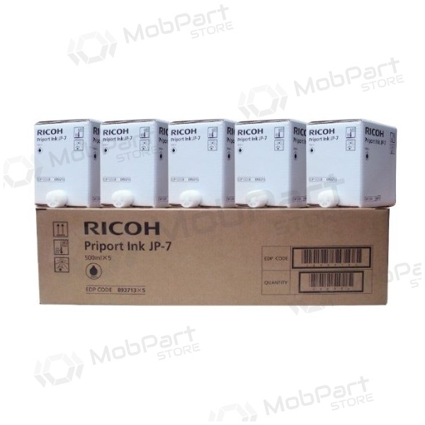 Ricoh JP-7 (817219) (5 tk karbis) Tindikassett, Must