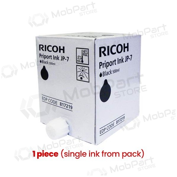 Ricoh JP-7 (817219) tindikassett, must (1 tk)
