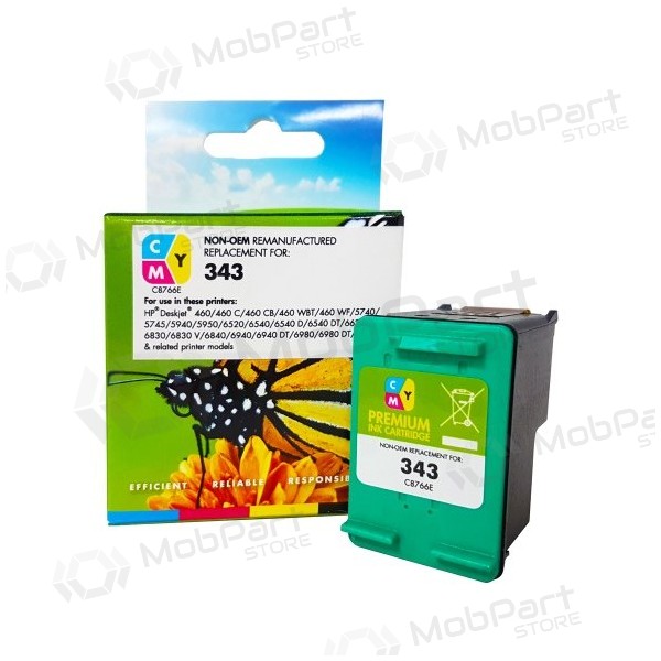 Static Control tindikassett CMY, ühildub HP 343 Tri-color (C8766EE) 330 lehte